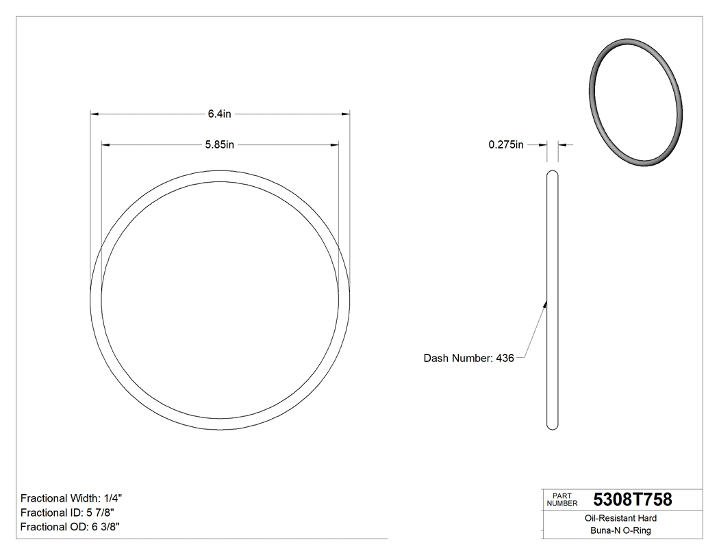 Technical drawing - 5308T758
